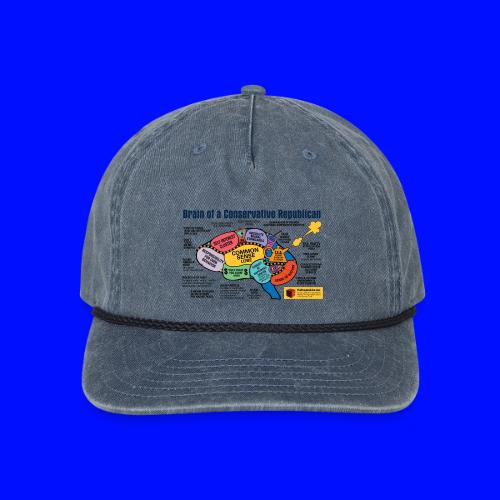 Brain of a Conservative Republican - Vintage Washed Rope Cap