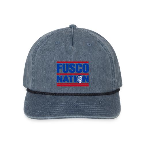 Fusco Nation with Mic (250th Show Commemorative) - Vintage Washed Rope Cap