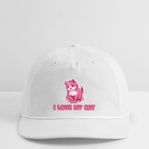 I love my cat - Vintage Washed Rope Cap