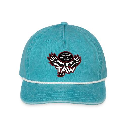 25yearlogo - Vintage Washed Rope Cap