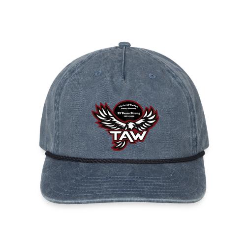 25yearlogo - Vintage Washed Rope Cap