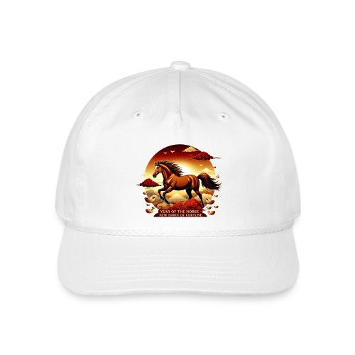 Year of the Horse Sunrise T Shirt, Lunar New Year - Vintage Washed Rope Cap