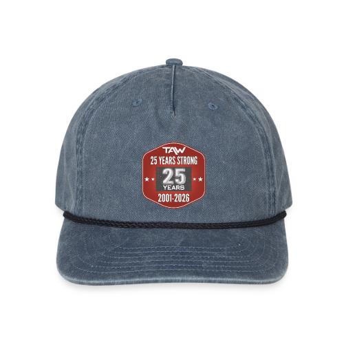 25 YRS - Vintage Washed Rope Cap