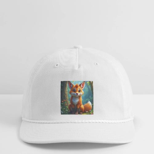 Magical fantasy fox in enchanted forest scene - Vintage Washed Rope Cap