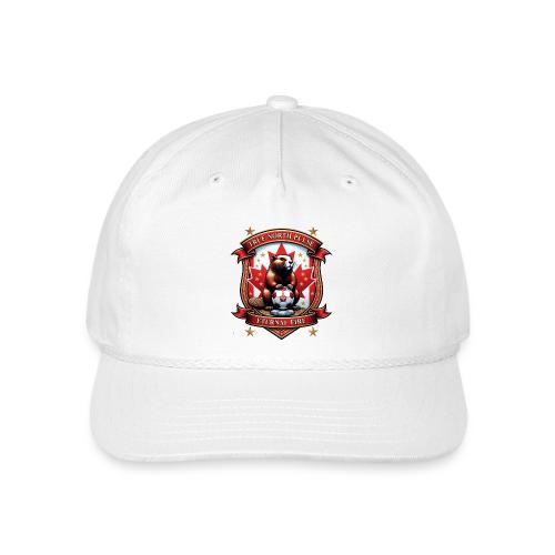 Canada Beaver Crest T-Shirt, Pride Badge Gift - Vintage Washed Rope Cap