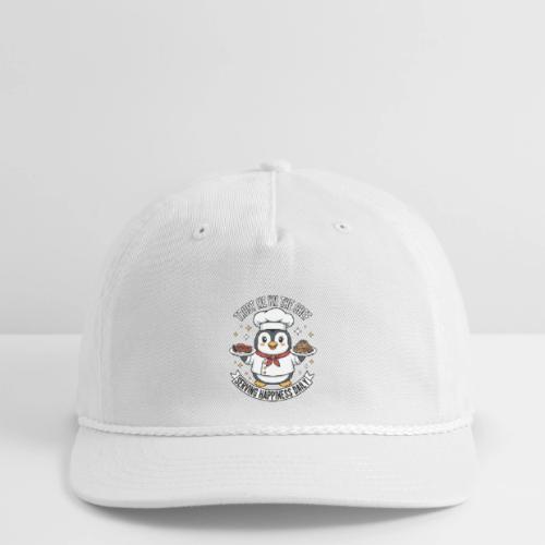 cute Penguin Chef-Funny Cartoon Daily Happiness - Vintage Washed Rope Cap