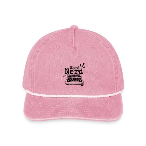 Word Nerd! (black) - Vintage Washed Rope Cap