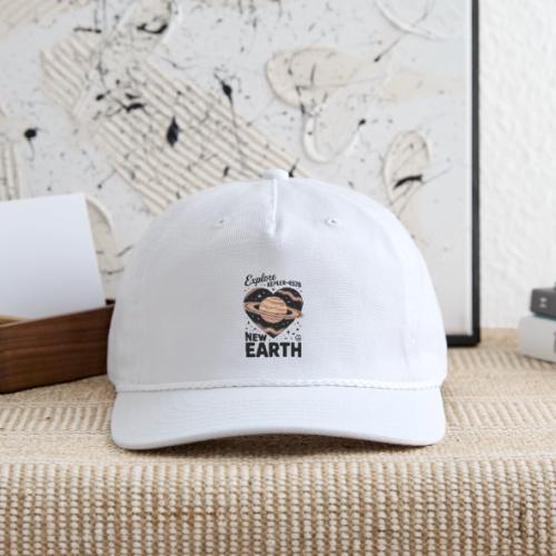 Explore Kepler-452b – New Earth Adventure - Vintage Washed Rope Cap