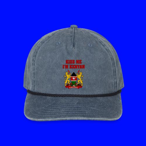Kiss Me, I'm Kenyan - Vintage Washed Rope Cap