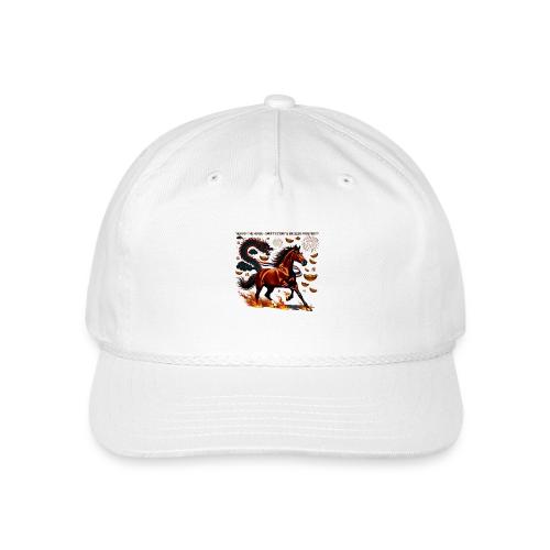 Year of the Horse Victory T Shirt, Lunar New Year - Vintage Washed Rope Cap