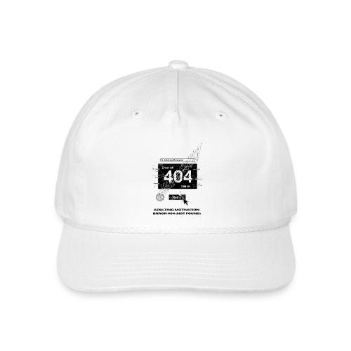 Adulting Motivation: Error 404 T-Shirt - Vintage Washed Rope Cap