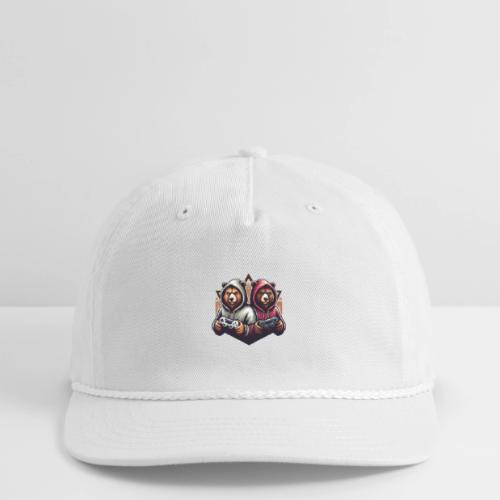 2 grizzlies gamer bears - Vintage Washed Rope Cap