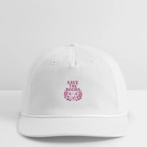 Save the boobs floral - Vintage Washed Rope Cap