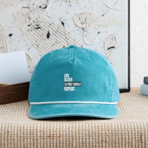eat sleep… - Vintage Washed Rope Cap