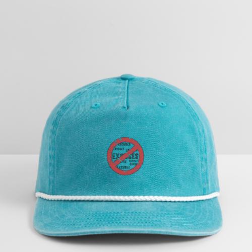 No Excuses | Vintage Style - Vintage Washed Rope Cap