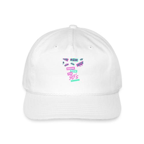 Bring Back The 90s Nostalgia Design| Retro 90s Art - Vintage Washed Rope Cap