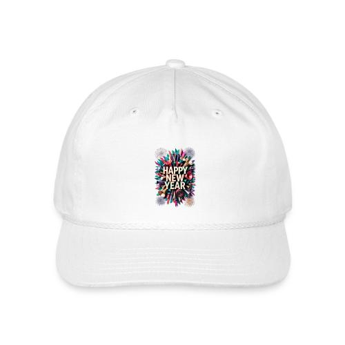 New Year's Party Horn T-Shirt - Vintage Washed Rope Cap