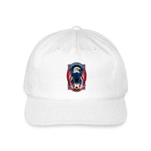 USA Eagle Emblem T Shirt, USA Soccer Pride Gift - Vintage Washed Rope Cap