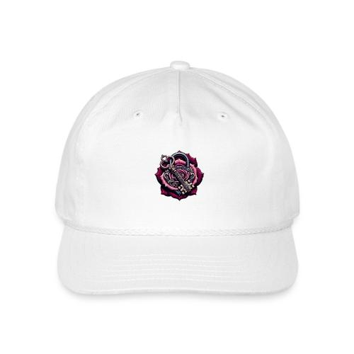 You Hold the Key to My Heart Rose Lock T-Shirt - Vintage Washed Rope Cap