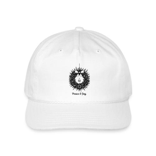 Peace & Joy T-Shirt | Minimalist Elegant Christmas - Vintage Washed Rope Cap