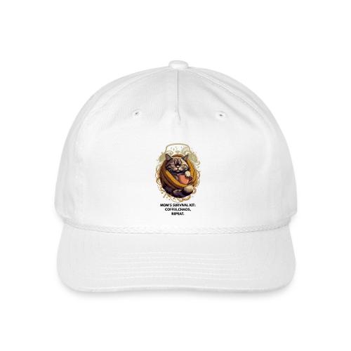 Powered by Sarcasm Cat Tee - Vintage Washed Rope Cap