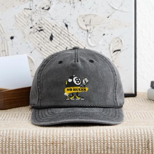 No Rules 8 Ball - Vintage Washed Rope Cap