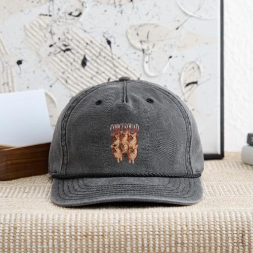 Corgi Squad Funny Dog Lover Vintage Shirt - Vintage Washed Rope Cap