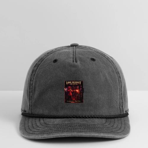 Love Against The System – Cyberpunk Art - Vintage Washed Rope Cap