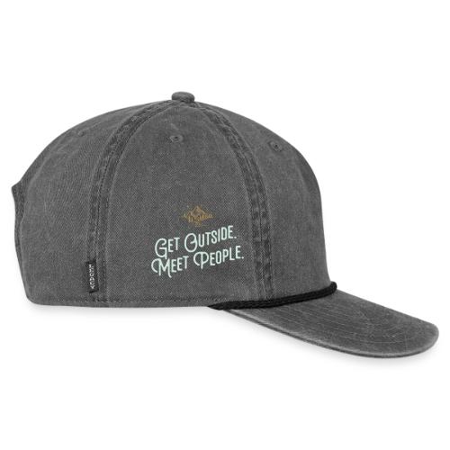 Get Out. Meet People. Reversed - Vintage Washed Rope Cap