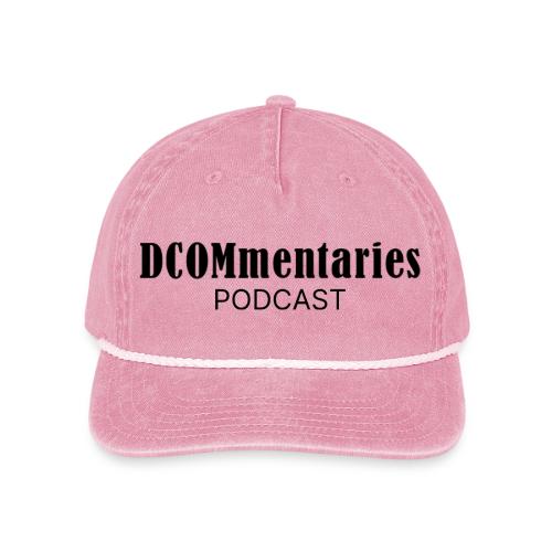 DCOMmentaries Podcast Logo - Vintage Washed Rope Cap