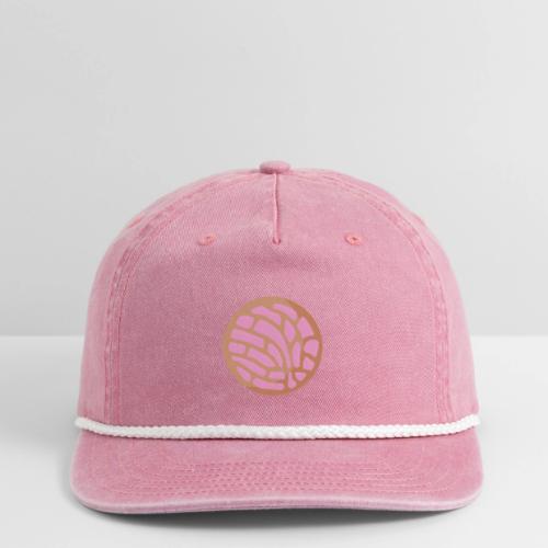Pink Concha Mexican Pan Dulce - Vintage Washed Rope Cap