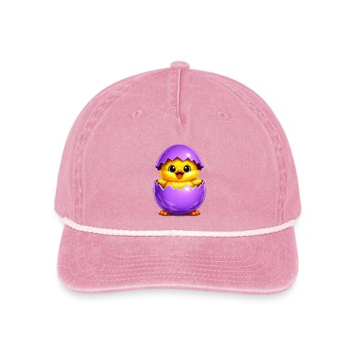 Easter Chick Purple - Vintage Washed Rope Cap