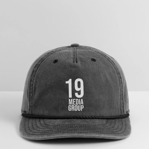 19 Media Group Logo - Vintage Washed Rope Cap