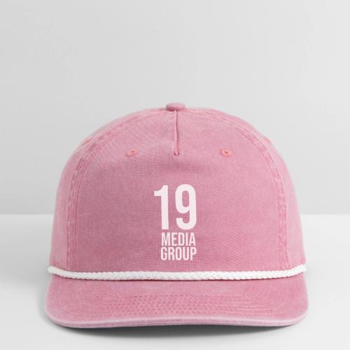 19 Media Group Logo - Vintage Washed Rope Cap