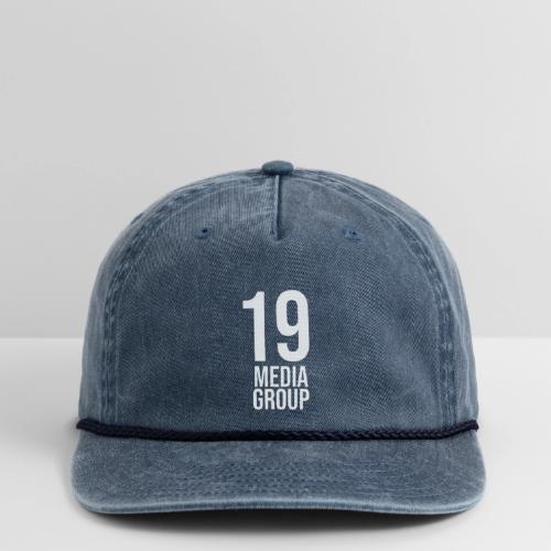 19 Media Group Logo - Vintage Washed Rope Cap