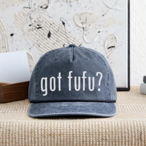 gotfufu-white - Vintage Washed Rope Cap
