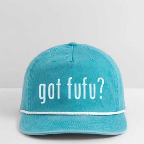 gotfufu-white - Vintage Washed Rope Cap