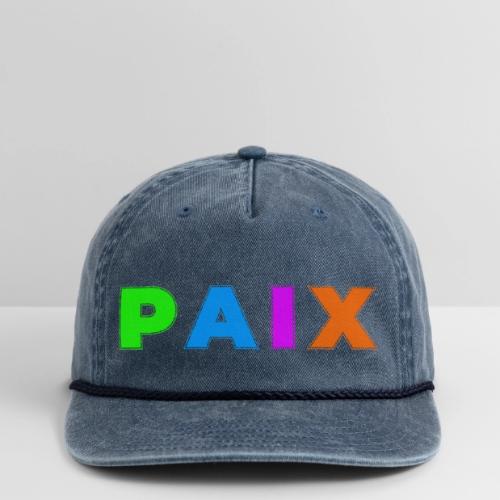 Peace in Colour - Vintage Washed Rope Cap