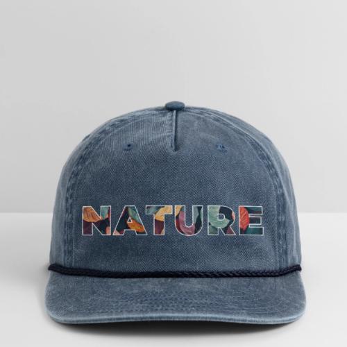 Nature in Every Letter - Vintage Washed Rope Cap