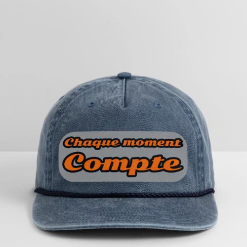 Every moment counts - Vintage Washed Rope Cap