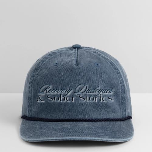 Recovery Dialogues and Sober Stories Official Logo - Vintage Washed Rope Cap