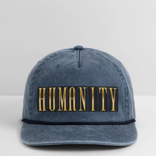 Golden Humanity Statement - Vintage Washed Rope Cap