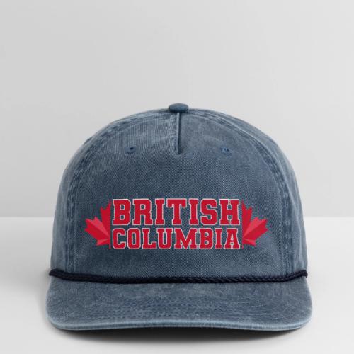 British Columbia with maple leaf - Vintage Washed Rope Cap