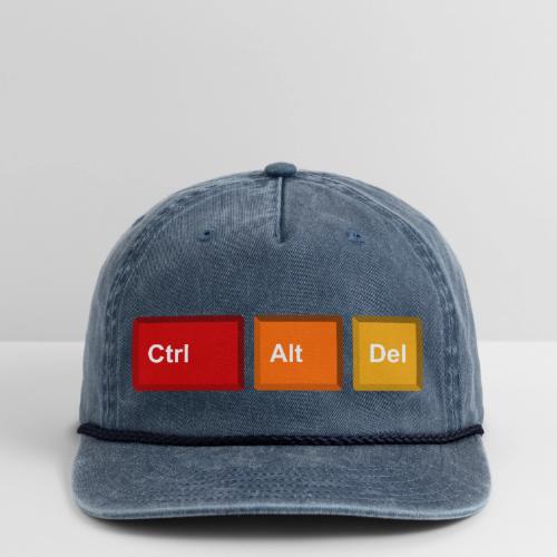 CTRL + ALT + DEL - Vintage Washed Rope Cap
