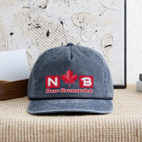 New Brunswick, province of Canada - Vintage Washed Rope Cap