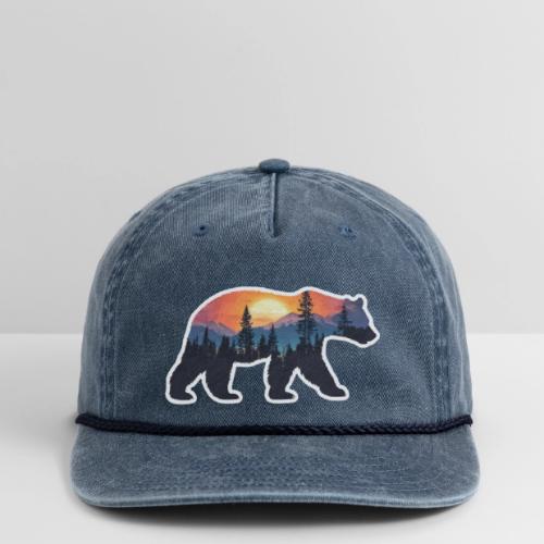 Mountain Spirit Bear - Vintage Washed Rope Cap