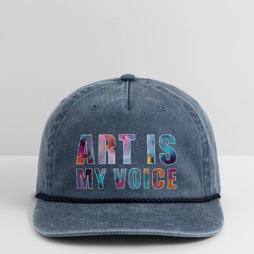 Art Is My Voice - Vintage Washed Rope Cap