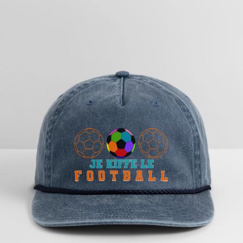 I love football - Vintage Washed Rope Cap