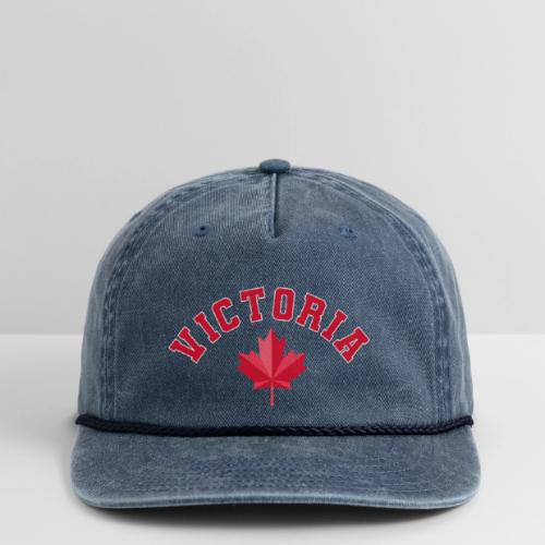 Victoria with maple leaf - Vintage Washed Rope Cap