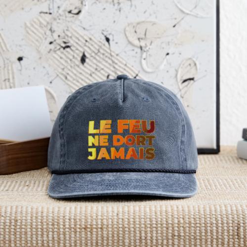 Fire never sleeps - Vintage Washed Rope Cap